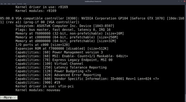 5:0.0 - This is the new address to be used in the VM