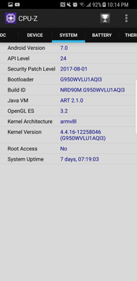CPU-Z Screenshot: System