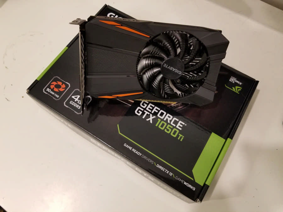 GIGABYTE GTX 1050 Ti (UEFI compatible)