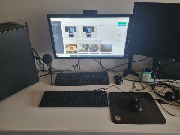 I have two PCs on my desk, okay?