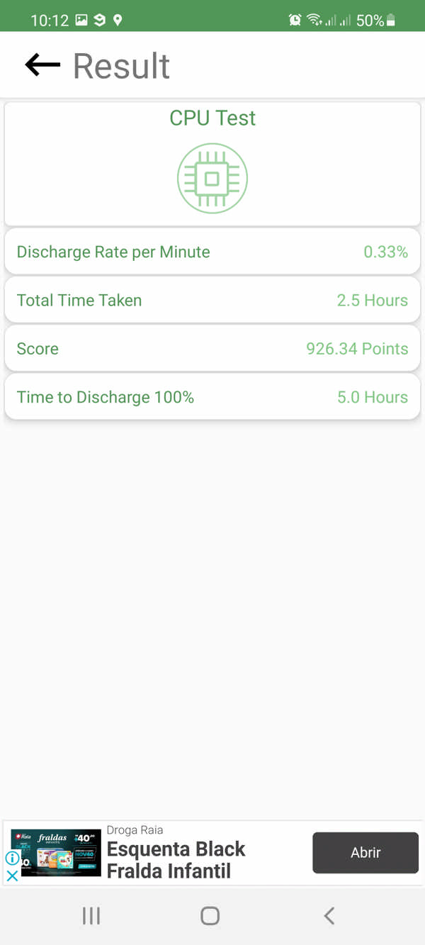 Battery Benchmark - CPU - 2