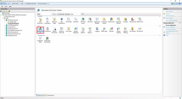 Authentication for the Bonobo Git Server