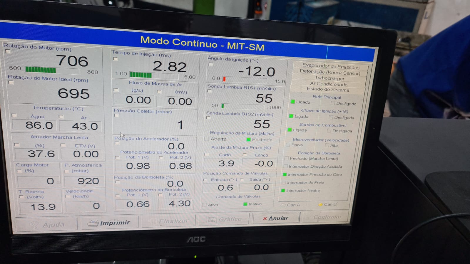 Diagnóstico do Sistema de Injeção